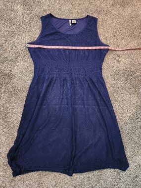 Miss Pinky Navy Lace Tank Dress
